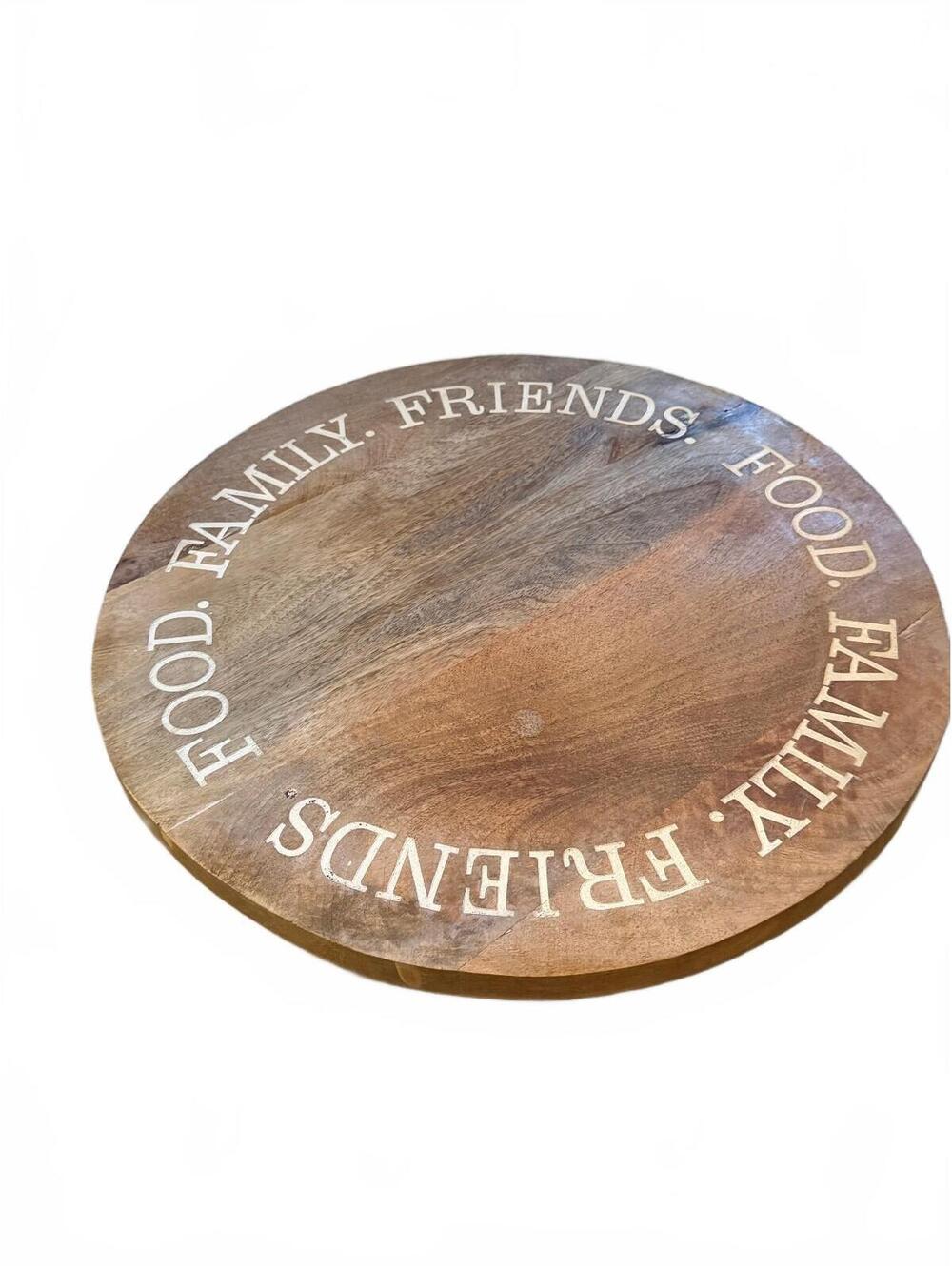 Kirkland's Home Etched Wood Lazy Susan 16 Inch Diameter